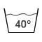 Pflegesymbole Waschsymbole: Waschmaschine waschen bei 40 Grad